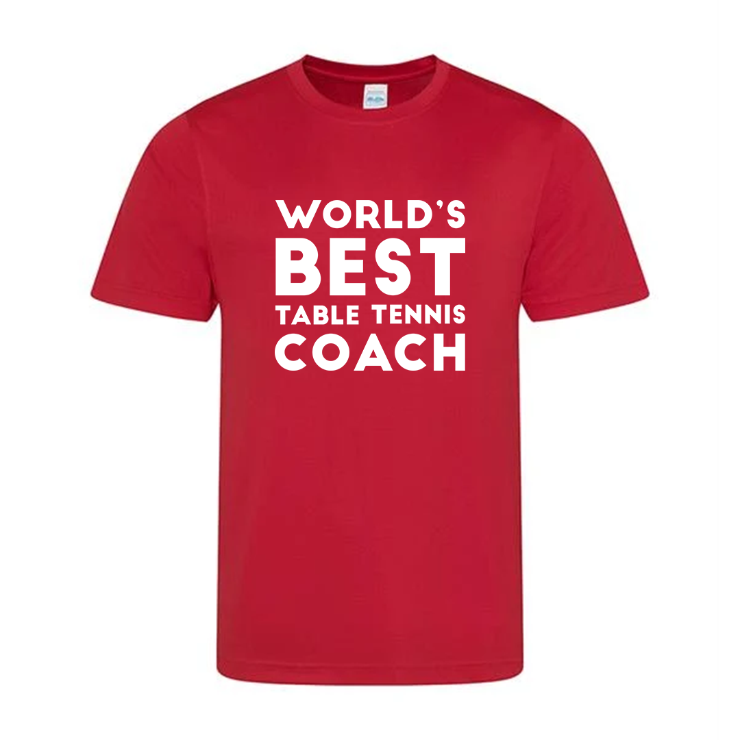 World’s Best Table Tennis Coach Tee