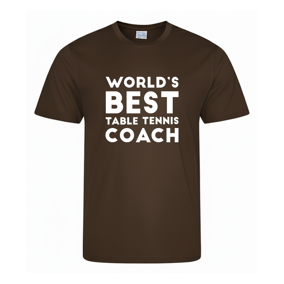 World’s Best Table Tennis Coach Tee