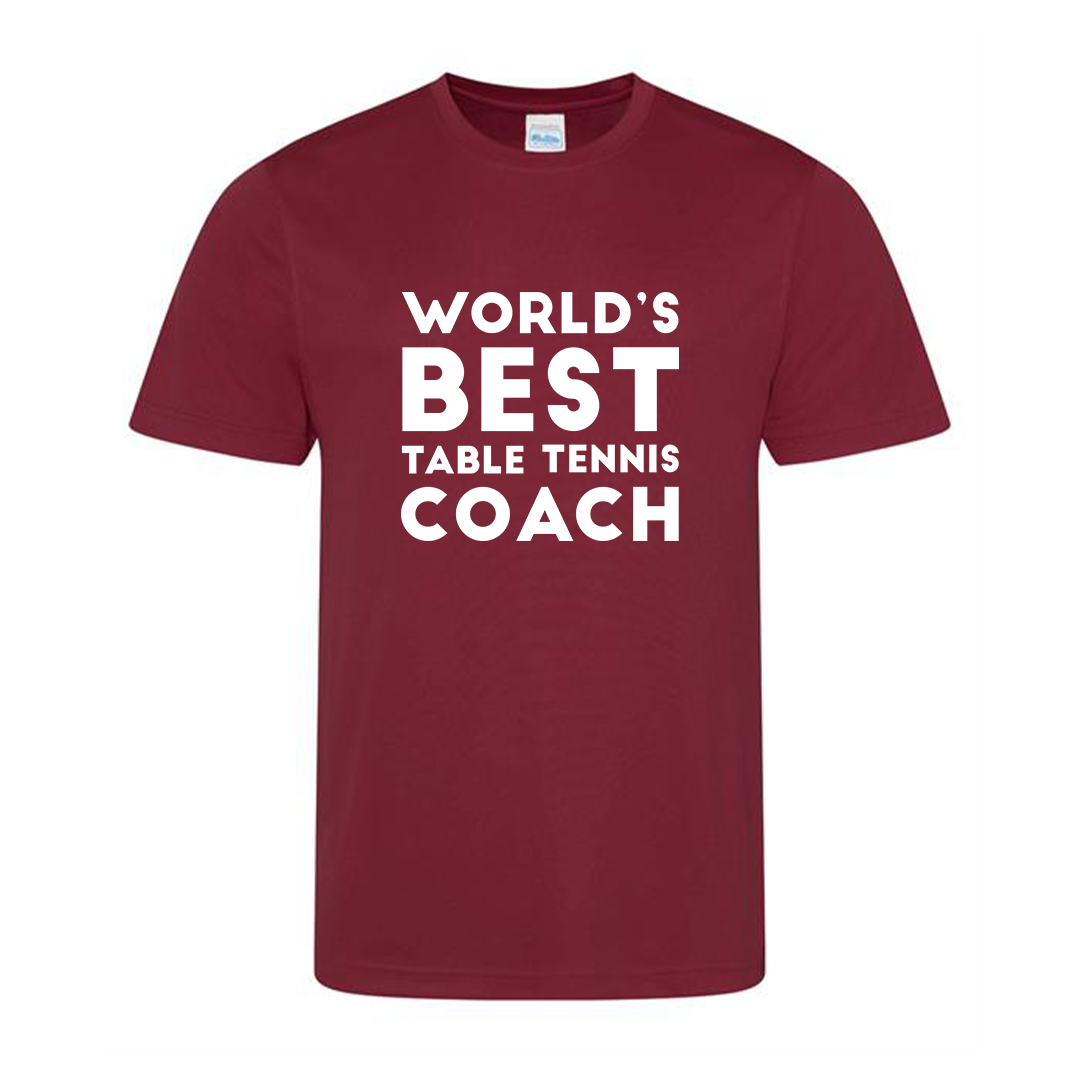 World’s Best Table Tennis Coach Tee